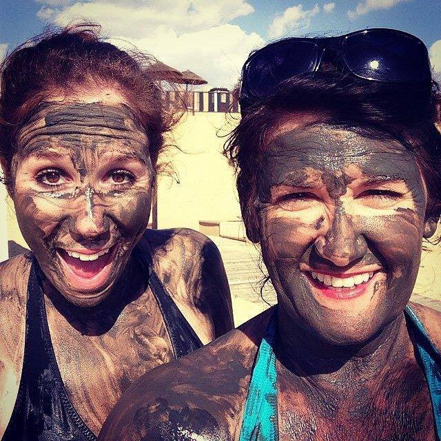 Kiki may not like having a mud bath -- but Jane and Jessie LOVED it a few weeks later!