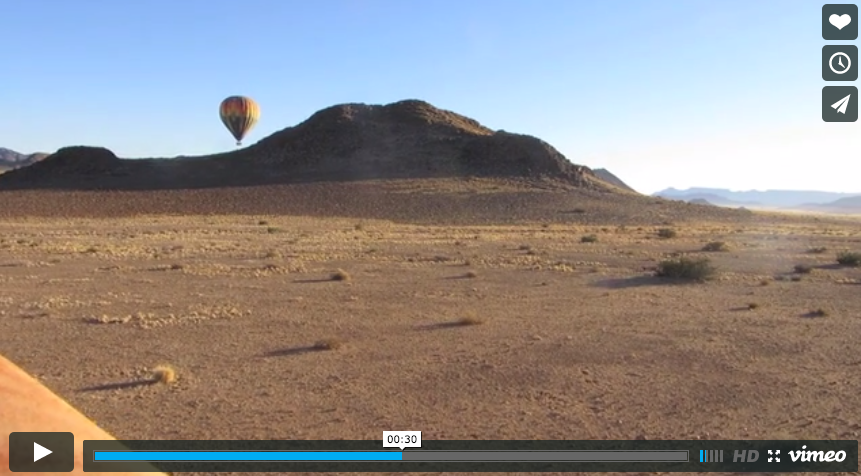 Amazing High Def Footage from a Hot Air Balloon in Namibia